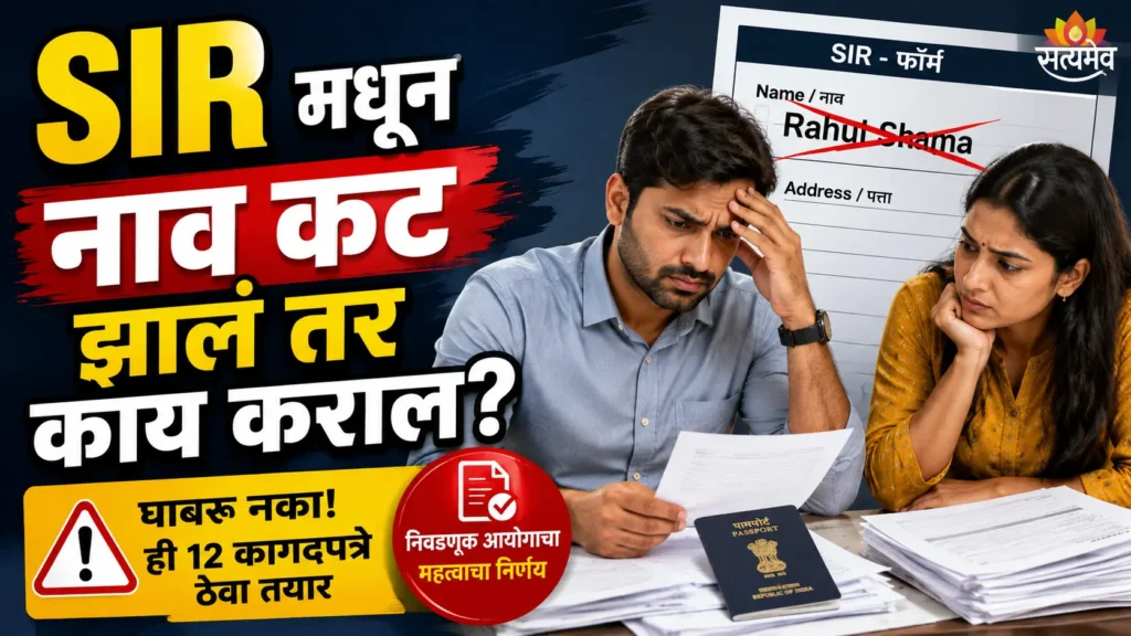 SIR Update 2026: मतदार यादीतून नाव कट? निवडणूक आयोगाचा मोठा निर्णय, ‘ही’ 12 कागदपत्रे ठेवा तयार!